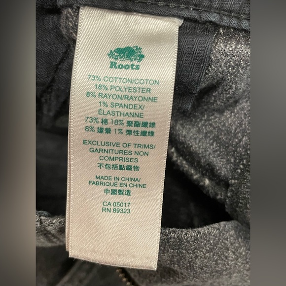 Roots High Waisted Baggy Black Wash Jeans Size 4 - Picture 10 of 11